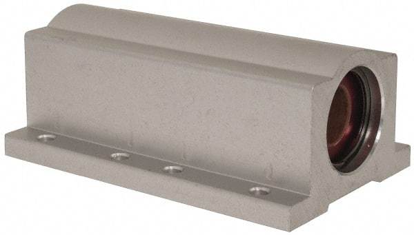 Pacific Bearing - 5/8" ID, 4" OAL x 1-5/8" OAH Closed Twin Pillow Block - 4 Inch Overall Length x 1-5/8 Inch Overall Height x 2-1/2 Inch Width, - Exact Tool & Supply