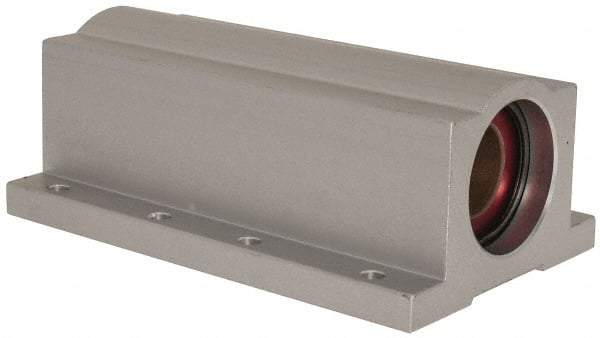Pacific Bearing - 3/4" ID, 4-1/2" OAL x 1-3/4" OAH Closed Twin Pillow Block - 4-1/2 Inch Overall Length x 1-3/4 Inch Overall Height x 2-3/4 Inch Width, - Exact Tool & Supply