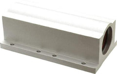 Pacific Bearing - 1" ID, 6" OAL x 2.188" OAH Closed Twin Pillow Block - 6 Inch Overall Length x 2-3/16 Inch Overall Height x 3-1/4 Inch Width, - Exact Tool & Supply