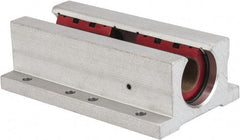 Pacific Bearing - 1/2" ID, 3-1/2" OAL x 1-1/4" OAH Open Twin Pillow Block - 3-1/2 Inch Overall Length x 1-1/4 Inch Overall Height x 2 Inch Width, - Exact Tool & Supply