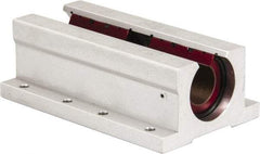 Pacific Bearing - 3/4" ID, 4-1/2" OAL x 1-3/4" OAH Open Twin Pillow Block - 4-1/2 Inch Overall Length x 1-3/4 Inch Overall Height x 2-3/4 Inch Width, - Exact Tool & Supply