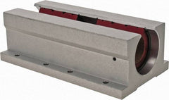 Pacific Bearing - 1-1/4" ID, 7-1/2" OAL x 2.813" OAH Open Twin Pillow Block - 7-1/2 Inch Overall Length x 2-13/16 Inch Overall Height x 4 Inch Width, - Exact Tool & Supply