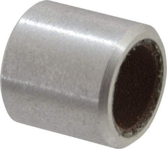 Pacific Bearing - 1/4" Inside x 3/8" Outside Diam, Aluminum Anti-Friction Sleeve Bearing - 3/8" OAL - Exact Tool & Supply