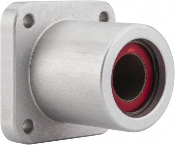 Pacific Bearing - 3/4" ID, 2.38" OAW x 2.067" OALFlange Mounted Bearing - 1,470 Lb Static Cap - Exact Tool & Supply