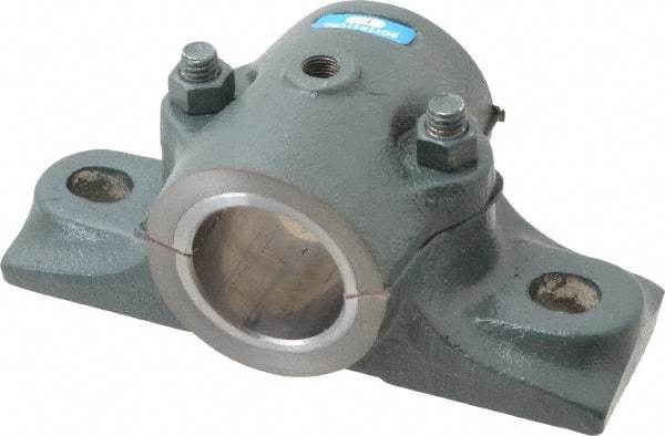 Made in USA - 6-1/4" OALSplit Bearing - Cast Iron - Exact Tool & Supply