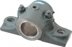 Made in USA - 6-1/4" OALSplit Bearing - Cast Iron - Exact Tool & Supply
