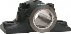 Made in USA - 6-3/4" OALSplit Bearing - Cast Iron - Exact Tool & Supply