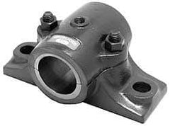 Made in USA - 3-3/4" OALSplit Bearing - Cast Iron - Exact Tool & Supply