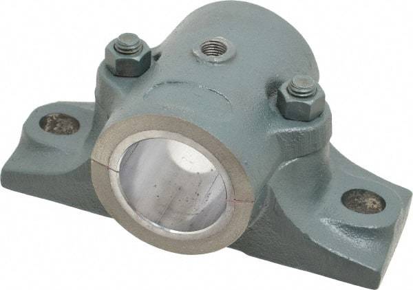 Made in USA - 7-1/2" OALSplit Bearing - Cast Iron - Exact Tool & Supply