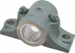 Made in USA - 7-1/2" OALSplit Bearing - Cast Iron - Exact Tool & Supply