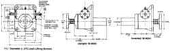 Duff-Norton - 5 Ton Capacity, 9" Lift Height, Inverted Mechanical Screw Actuator - Top Plate - Exact Tool & Supply