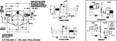 Duff-Norton - 1/2 Ton Capacity, 3" Lift Height, Inverted Mechanical Screw Actuator - Top Plate - Exact Tool & Supply