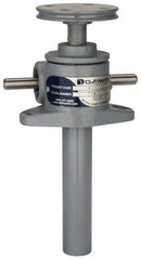 Duff-Norton - 1 Ton Capacity, 6" Lift Height, Upright Mechanical Screw Actuator - Top Plate - Exact Tool & Supply