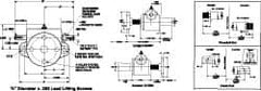 Duff-Norton - 1 Ton Capacity, 12" Lift Height, Inverted Mechanical Screw Actuator - Clevis End - Exact Tool & Supply