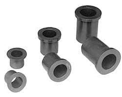 Poly Hi Solidur - 1" Inside x 1-1/4" Outside Diam, Nylon Sleeve Bearing - 1-1/2" Outside Diam, 3/16" Flange Thickness, 1-1/2" OAL - Exact Tool & Supply