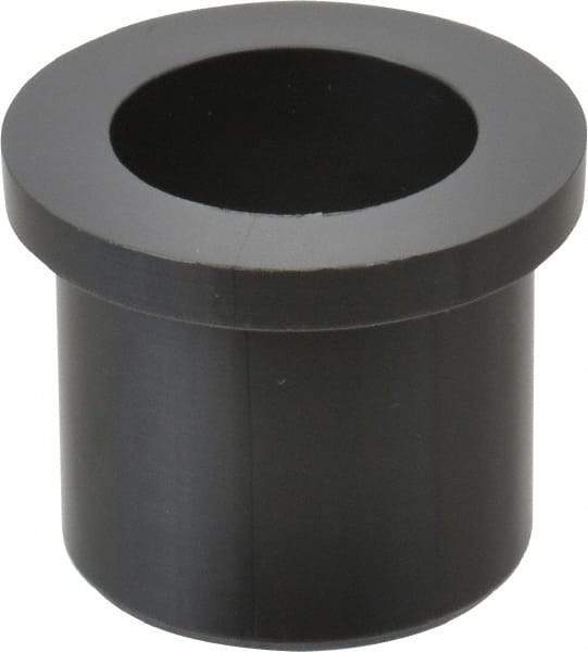 Poly Hi Solidur - 3/4" Inside x 1" Outside Diam, Nylon Sleeve Bearing - 1-1/4" Outside Diam, 5/32" Flange Thickness, 1" OAL - Exact Tool & Supply