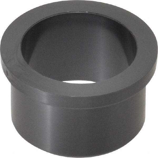 Poly Hi Solidur - 1-1/4" Inside x 1-1/2" Outside Diam, Nylon Sleeve Bearing - 1-3/4" Outside Diam, 0.2" Flange Thickness, 1" OAL - Exact Tool & Supply