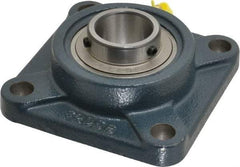 Value Collection - 108mm OAL4-Bolt Metric Flange - 4300 Lb Dyn Cap, Cast Iron - Exact Tool & Supply