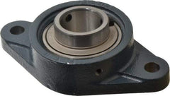 Value Collection - 161mm OAL2-Bolt Flange Bearing - 5650 Lb Dyn Cap, Cast Iron - Exact Tool & Supply