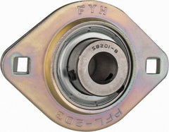 Value Collection - 3-3/16" OAL2-Bolt Flange - 1160 Lb Dyn Cap, Steel - Exact Tool & Supply