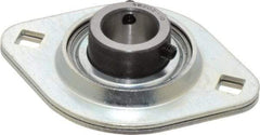 Value Collection - 3-3/16" OAL2-Bolt Flange - 1160 Lb Dyn Cap, Steel - Exact Tool & Supply