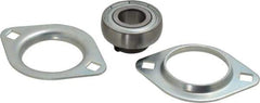 Value Collection - 3-17/32" OAL2-Bolt Flange - 1560 Lb Dyn Cap, Steel - Exact Tool & Supply