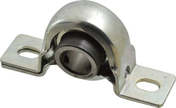 Value Collection - 3-3/8" OALPillow Block - 1160 Lb Dyn Cap, Steel - Exact Tool & Supply