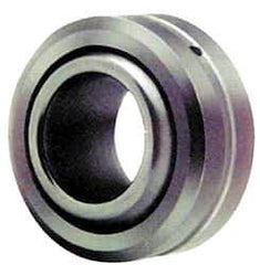 Made in USA - 1/4" Bore Diam, 6,040 Lb Dynamic Capacity, 11/32" Wide, Ball-Joint Spherical Plain Bearing - 21/32" OD - Exact Tool & Supply