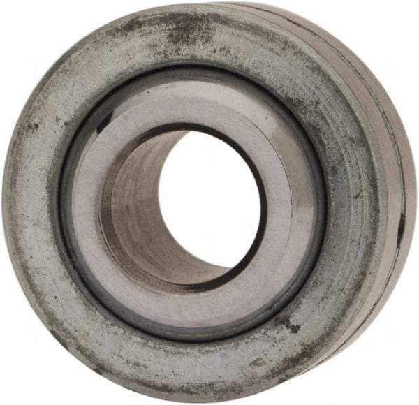 Made in USA - 1/4" Bore Diam, 4,950 Lb Dynamic Capacity, 11/32" Wide, Ball-Joint Spherical Plain Bearing - 21/32" OD - Exact Tool & Supply