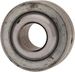Made in USA - 1/4" Bore Diam, 4,950 Lb Dynamic Capacity, 11/32" Wide, Ball-Joint Spherical Plain Bearing - 21/32" OD - Exact Tool & Supply