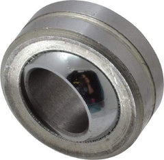 Made in USA - 1/2" Bore Diam, 13,250 Lb Dynamic Capacity, 1/2" Wide, Ball-Joint Spherical Plain Bearing - 1" OD - Exact Tool & Supply