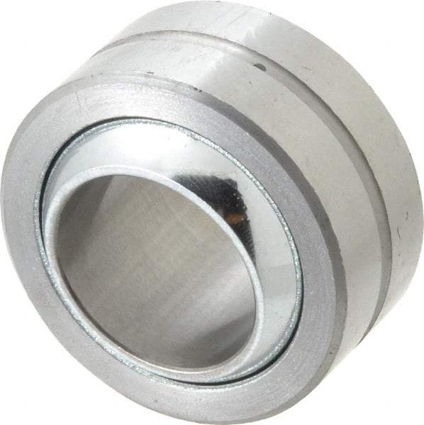 Made in USA - 1" Bore Diam, 55,200 Lb Dynamic Capacity, 1" Wide, Ball-Joint Spherical Plain Bearing - 1-3/4" OD - Exact Tool & Supply