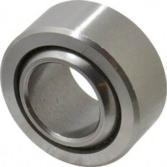 Made in USA - 5/8" Bore Diam, 30,500 Lb Dynamic Capacity, 5/8" Wide, Ball-Joint Spherical Plain Bearing - 1-3/16" OD - Exact Tool & Supply