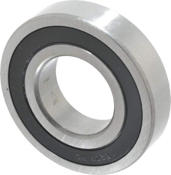 Tritan - 35mm Bore Diam, 72mm OD, Double Seal Deep Groove Radial Ball Bearing - 17mm Wide, 1 Row, Round Bore, 3,400 Lb Static Capacity, 5,800 Lb Dynamic Capacity - Exact Tool & Supply