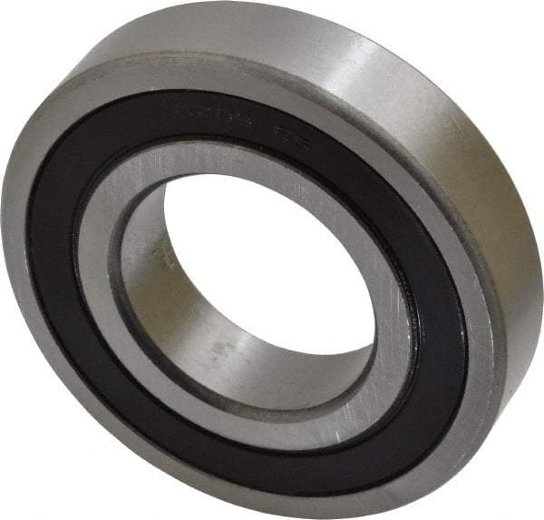 Tritan - 40mm Bore Diam, 80mm OD, Double Seal Deep Groove Radial Ball Bearing - 18mm Wide, 1 Row, Round Bore, 4,000 Lb Static Capacity, 6,500 Lb Dynamic Capacity - Exact Tool & Supply