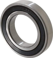 Tritan - 75mm Bore Diam, 130mm OD, Double Seal Deep Groove Radial Ball Bearing - 25mm Wide, 1 Row, Round Bore, 11,100 Lb Static Capacity, 14,900 Lb Dynamic Capacity - Exact Tool & Supply