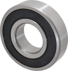 Tritan - 35mm Bore Diam, 80mm OD, Double Seal Deep Groove Radial Ball Bearing - 21mm Wide, 1 Row, Round Bore, 4,300 Lb Static Capacity, 7,500 Lb Dynamic Capacity - Exact Tool & Supply