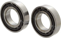 Nachi - 25mm Bore Diam, 47mm OD, Open Angular Contact Radial Ball Bearing - 12mm Wide, 1 Row, Round Bore, 17,300 Nm Static Capacity, 21,000 Nm Dynamic Capacity - Exact Tool & Supply