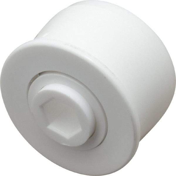 Made in USA - 1 Row, 1.78" OD, 7/16" Hex Bore Conveyor Roller Bearing - 69 Lb Capacity, 1,069 Max RPM, Stainless Steel with Polypropylene Housing - Exact Tool & Supply