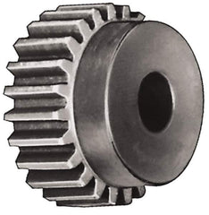 Browning - 6 Pitch, 4" Pitch Diam, 24 Tooth Spur Gear - 1-1/8" Bore Diam, 3" Hub Diam, Steel - Exact Tool & Supply