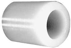 Made in USA - 1/2" Inside x 7/8" Outside Diam, Polyethylene Sleeve Bearing - 1-1/8" Flange Outside Diam, 1/8" Flange Thickness, 3/4" OAL - Exact Tool & Supply