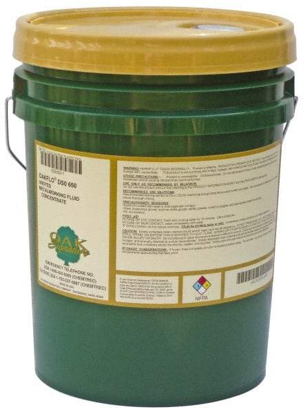 Oak Signature - Oakflo DSO 650, 5 Gal Pail Cutting & Grinding Fluid - Water Soluble, For Broaching, Drilling, Gear Cutting, Reaming, Tapping, Turning - Exact Tool & Supply