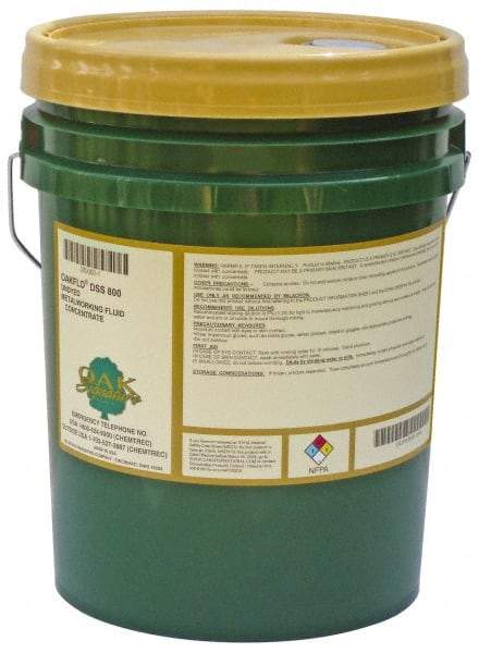 Oak Signature - Oakflo DSS 800, 5 Gal Pail Cutting & Grinding Fluid - Semisynthetic - Exact Tool & Supply