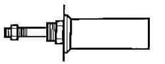 ARO/Ingersoll-Rand - Air Cylinder Flange - For 4" Air Cylinders, Use with ARO Economair Cylinders - Exact Tool & Supply