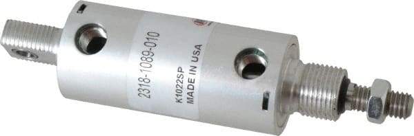 ARO/Ingersoll-Rand - 1" Stroke x 1-1/8" Bore Double Acting Air Cylinder - 1/8 Port, 3/8-16 Rod Thread - Exact Tool & Supply