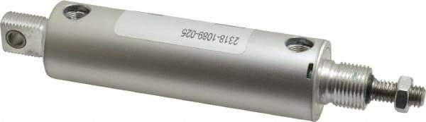 ARO/Ingersoll-Rand - 2-5/8" Stroke x 1-1/8" Bore Double Acting Air Cylinder - 1/8 Port, 3/8-16 Rod Thread - Exact Tool & Supply