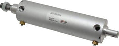 ARO/Ingersoll-Rand - 6" Stroke x 2" Bore Double Acting Air Cylinder - 1/4 Port, 5/8-11 Rod Thread - Exact Tool & Supply