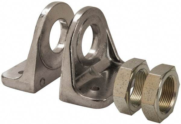 ARO/Ingersoll-Rand - Air Cylinder L Bracket - For 1-1/2" Air Cylinders, Use with ARO Economair Cylinders - Exact Tool & Supply