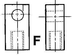 ARO/Ingersoll-Rand - Air Cylinder Rod Eye - For 3-1/4 & 4" Air Cylinders, Use with Provenair Series - Exact Tool & Supply