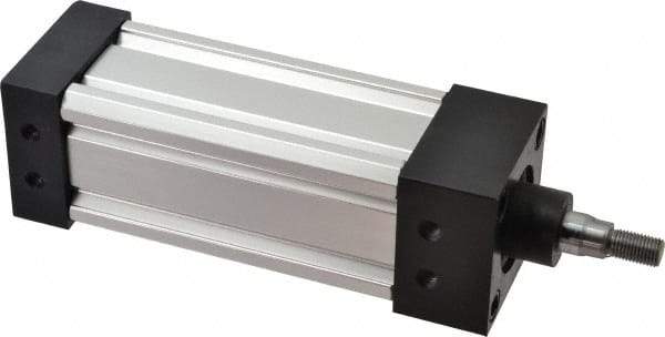 ARO/Ingersoll-Rand - 4" Stroke x 2" Bore Double Acting Air Cylinder - 7/16-20 Rod Thread, 250 Max psi, 185°F - Exact Tool & Supply